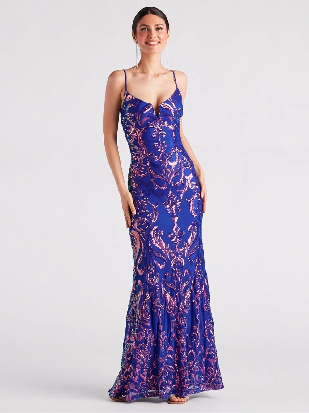 Windsor Kaley Formal Sequin Mermaid Long Dress